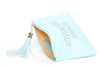 The perfect blue clutch, pouch, pencil case with personality to keep your belongings. Dress up or down. Adventure Awaits