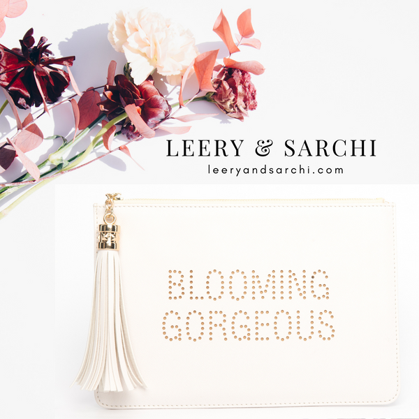 The perfect "Blooming Gorgeous" clutch, pouch, pencil case with cute fox design to keep your belongings. Dress up or down. Great for parties or gifts.